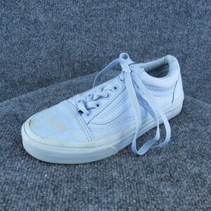 VANS Women Sneaker Shoes Blue Fabric Lace Up Size 6‎ Medium